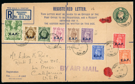 Stamp of British Occupation of Italian Colonies » Somalia Somalia registered stationery
