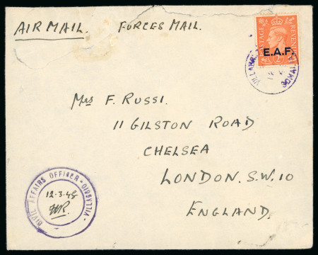 Stamp of British Occupation of Italian Colonies » Somalia Somalia 1943-44 four censored covers