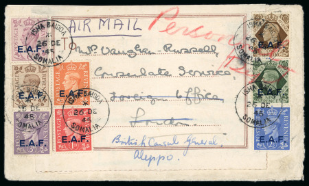 Stamp of British Occupation of Italian Colonies » Tripolitania British Occupation Somalia cover group