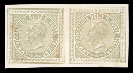 Stamp of Italy » Regno d'Italia Proofs 1860s Wentch undenominated proof pair