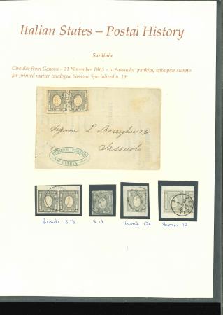 Stamp of Italian States » Sardinia Sardinia 1861 printed matter stamps