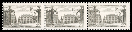 Stamp of France » Variétés et curiosités 1947, Place Stanislas Nancy YT ° 778 impression dégradée