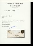Stamp of France » Type Cérès de 1849-1850 849, Lettre de Etampes (Seine et Oise) pour Avallon