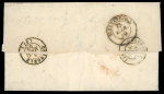 Stamp of France » Type Cérès de 1849-1850 1850,  Lettre expédiée de Chambery (Savoie, Sardaigne)