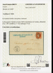 Stamp of France » Type Cérès de 1849-1850 1849,  Cérès Y&T n°7a 1f vermillon vif dit de Sédan
