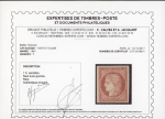 Stamp of France » Type Cérès de 1849-1850 1849, Cérès Y&T n°7 1f vermillon, neuf * avec gomme
