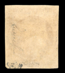 Stamp of France » Type Cérès de 1849-1850 1849, Cérès Y&T n°7 1f vermillon foncé avec variété