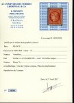 Stamp of France » Type Cérès de 1849-1850 1849, Cérès Y&T n°7 1f vermillon foncé avec variété
