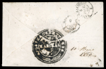Stamp of France » Empire 1853-1862 1860, Lettre de Paris pour Karikal (Inde),