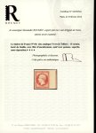 Stamp of France » Empire 1853-1862 1853, Napoléon non dentelé Y&T n°18c, 1f carmin bord
