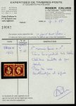 Stamp of France » Empire 1853-1862 1853, Napoléon non dentelé Y&T n°18, 1f carmin en paire