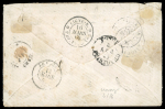 Stamp of France » Empire 1853-1862 1868, Lettre de Le Vigan (Gard) pour Ponce (Porto Rico)