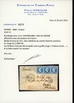 Stamp of France » Empire 1853-1862 1865, Enveloppe des messageries maritimes de Saigon