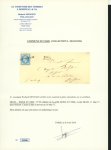 Stamp of France » Empire Lauré 1863-1870 1871, Napoléon Lauré Y&T n°29 20c bleu oblitéré griffe
