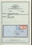 Stamp of France » Alsace-Lorraine 1872, Lettre en “double port franco-allemand” de Metz
