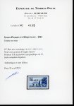 1941-1942, série de 4 timbres non-émis Maury (2010)