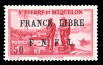 1941-1942, série de 4 timbres non-émis Maury (2010)