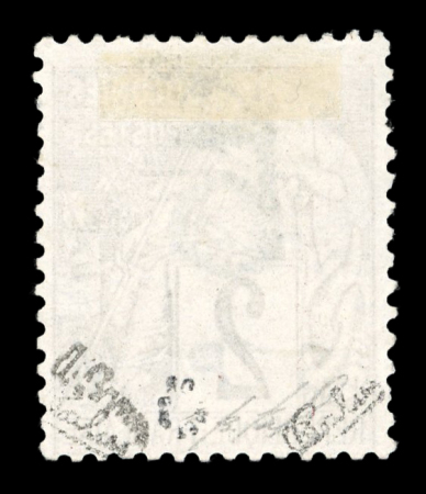 1885, Alphée Dubois Y&T n° 1b, Tillard n° 1A, 2c lilas-brun