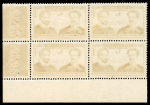 1949 3s Air Mail Miguel Cervantes error of colours, pair of mint block of four.