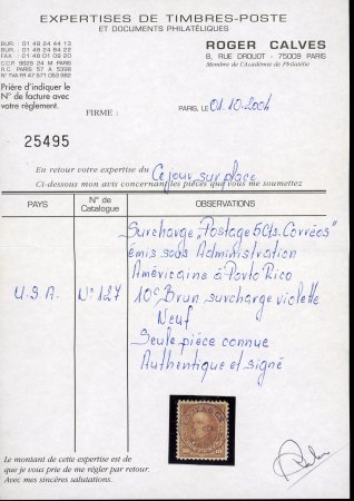 Puerto Rico, 1898, Ponce provisional surcharge “Postage