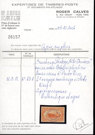 Puerto Rico, 1898, Ponce provisional surcharge “Postage