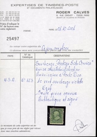 Puerto Rico, 1898, Ponce provisional surcharge “Postage