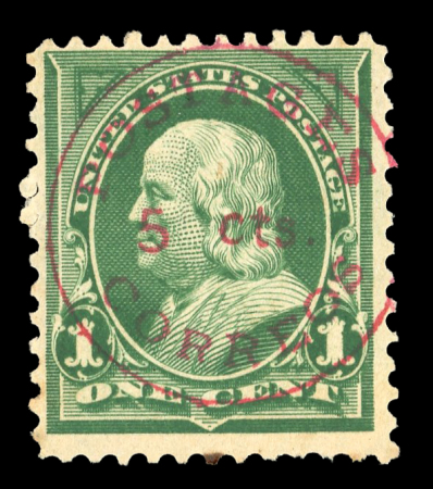 Puerto Rico, 1898, Ponce provisional surcharge “Postage