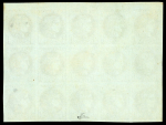 Stamp of France » Emission de Bordeaux 1870 1870, Bordeaux 1c olive YT n° 39A en bloc 15 exemplaires