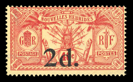 Stamp of Colonies françaises » Nouvelles-Hébrides 1920 : YT n° 69 neuf **, TB cote €1'000.