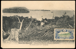 Stamp of Colonies françaises » Nouvelles-Hébrides Poste Locale : 1903, 5c bleu et vert YT n° 3 oblitéré