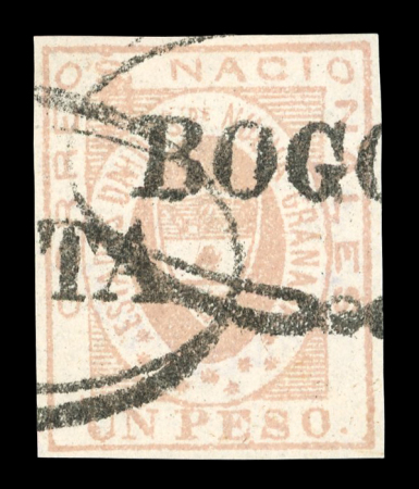 Stamp of Colombia Colombia 1861 issue group of six SPERATI forgery stamps