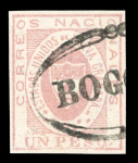 Stamp of Colombia Colombia 1861 issue group of six SPERATI forgery stamps