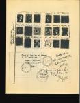 Stamp of Large Lots and Collections 1943, two documents from his court case in Chambery. Both are official copies that were paid with 60 and 24 FF and were for the lawyer Francois Roche, Grenoble.