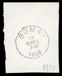 Stamp of Belgian Congo Belgian Congo 1888 Boma SPERATI forgery cancel essay dated 15 MARS on paper