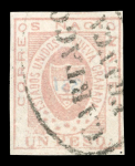 Stamp of Uruguay Diligencia and Montevideo SPERATI forgeries, plus stamp of Colombia