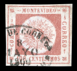 Stamp of Uruguay Diligencia and Montevideo SPERATI forgeries, plus stamp of Colombia