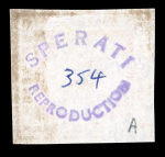 Stamp of Uruguay Diligencia and Montevideo SPERATI forgeries, plus stamp of Colombia