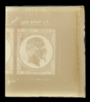 Stamp of France » Empire 1853-1862 SPERATI, paire tête-bêche du Napoleon 1f sur verre