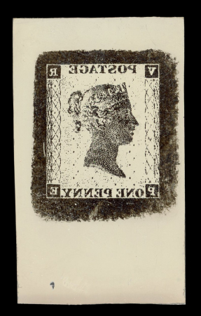 Stamp of Great Britain » 1840 1d Black V. R. Official 1840 Penny Black Official VR, an incomparable group of seven items, comprising five glass cliché