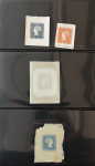 Stamp of Mauritius » 1847 Post Office Issue (SG 1-2) Mauritius Sperati Forgeries: 1847 “Post Office” 2d essays or proofs on cardboard paper in the colours of the issued 1d and 2d