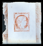 Stamp of France » Type Cérès de 1849-1850 CERES 1f Vermillon, repoduction SPERATI au type A avec