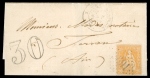 1871, 20 Rp. orange, farbfrisch, allseits perfekt gezähnt,