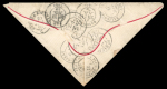 Stamp of France » Empire Lauré 1863-1870 1869, Rare enveloppe de forme triangulaire affranchie