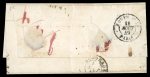 Stamp of German States » Wurttemberg 1849 (Aug 8) wrapper from Stuttgart to France with