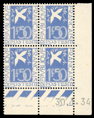 Stamp of France » Collections 1900-1959, joli lot de timbres tous en blocs de quatre