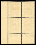 Stamp of France » Collections 1900-1959, joli lot de timbres tous en blocs de quatre