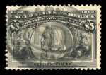 Stamp of United States » 1893 Columbus Issue 1893, Queen Isabella and Columbus 4$ pale aniline rose