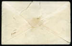 Stamp of Canada » Colony of Canada » Regular Uses of the Issued Stamps including Special Features of the Issued Stamps on Cover 1852–57 6d Reddish Purple on Very Thick Wove Paper – Montreal to Dorchester, MA