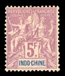 Stamp of Colonies françaises » Indochine 1889-1944, dans une reliure Yvert à dos rond et feuilles