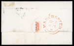 Stamp of Great Britain » 1840 1d Black and 1d Red plates 1a to 11 GB 1840 1d black pl. 1b ML on cover tied by black Manchester 'Fishtail' MC